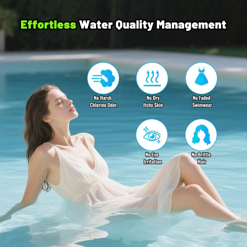 Salt Cell, Up to 40,000 Gallons Swimming Pool Salt Chlorine Generator, Salt Cell for Pool, Fits for Hayward W3T-CELL-15 BLW1T15H, Tcell15, Salt Cell T-15, T-Cell-15