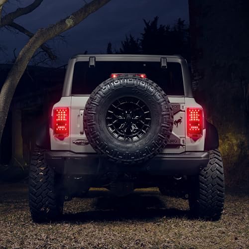 JHLion Upgraded NEW 2000% Bright Jeep wrangler headlights（Black）+JK Tail Lights (Smoke) LED lights for Jeep Wrangler JK/TJ/LJ 1997-2020(headlights),Jeep Wrangler JK JKU 2007-2018(taillights)