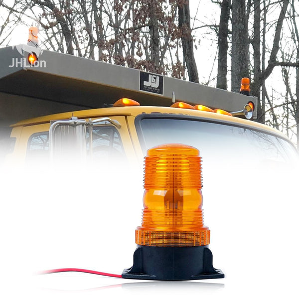 30 LED Amber/Yellow 15W Emergency Warning Flashing Safety Strobe Beacon Light
