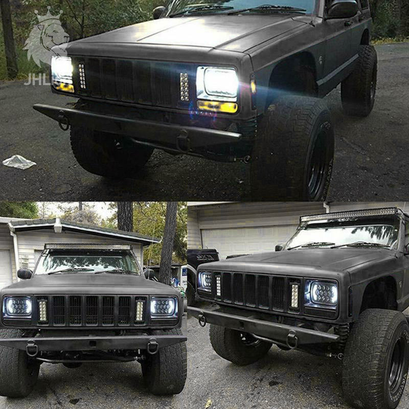 Pair) 5''x7'' 6''x7'' High Low Beam Led Headlights