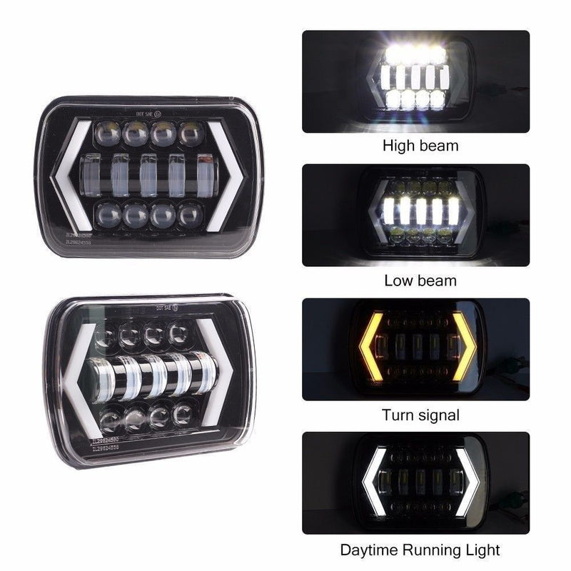 5x7 7x6 LED Headlight Hi/Lo Sealed Beam Kit For Ford F600/700/800 FT900 F100 262124905863 5x7 7x6 LED Headlight Hi/Lo Sealed Beam Kit For Ford F600/700/800 FT900 F100 262124905863