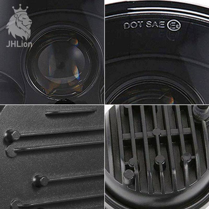 7 Inch Round LED Headlight Kit With 4.5 Inch Passing Lamps Fog Lights Motorcycle